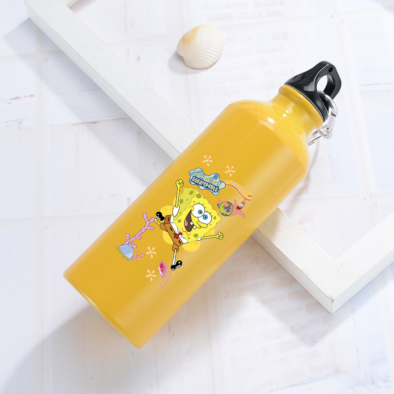 Outdoor Camping Water Tank - SpongeBobs Aluminum Water Bottle Outdoor Bike