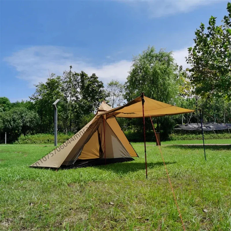 Outdoor Camping On Youtube - Four Sided Camping Tent With Chimney