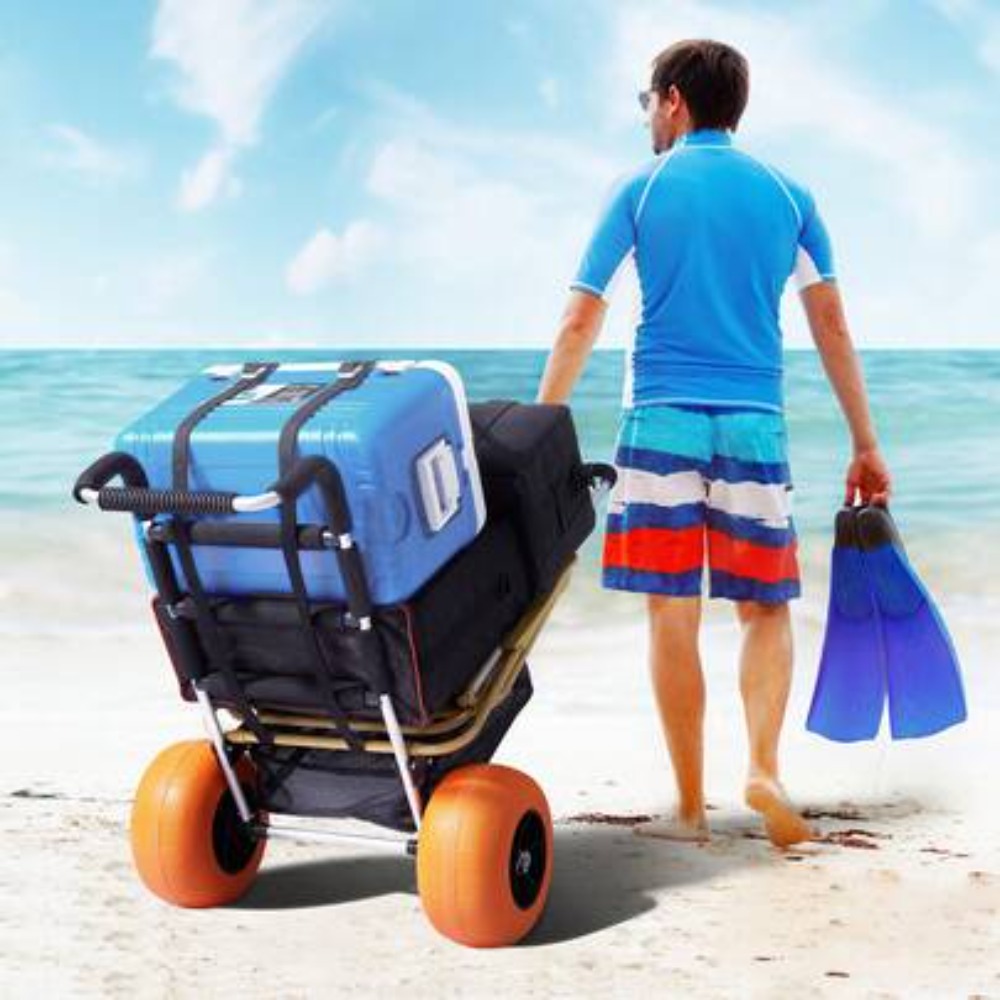 Outdoor Camping Decke - Beach Cart Folding Wagon with 12