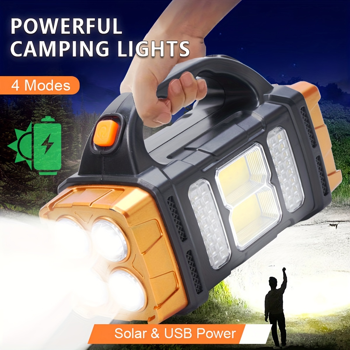Outdoor Camping Adventure Lamp - New Upgrade Rechargeable High Power Solar