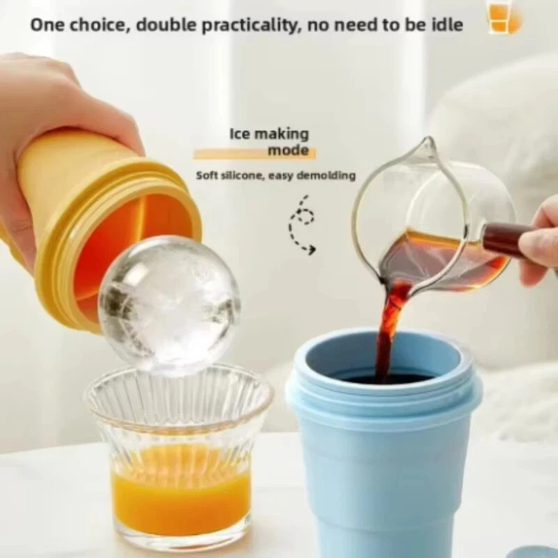 Outdoor Camping Food - Food-grade silicone folding ice hockey cup