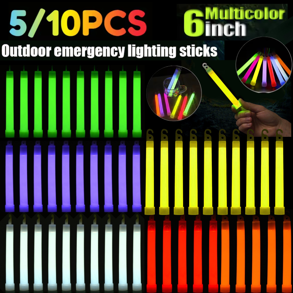 5/10PCS 6inch Glowing Sticks C - Glow Sticks Survival 评论和价格