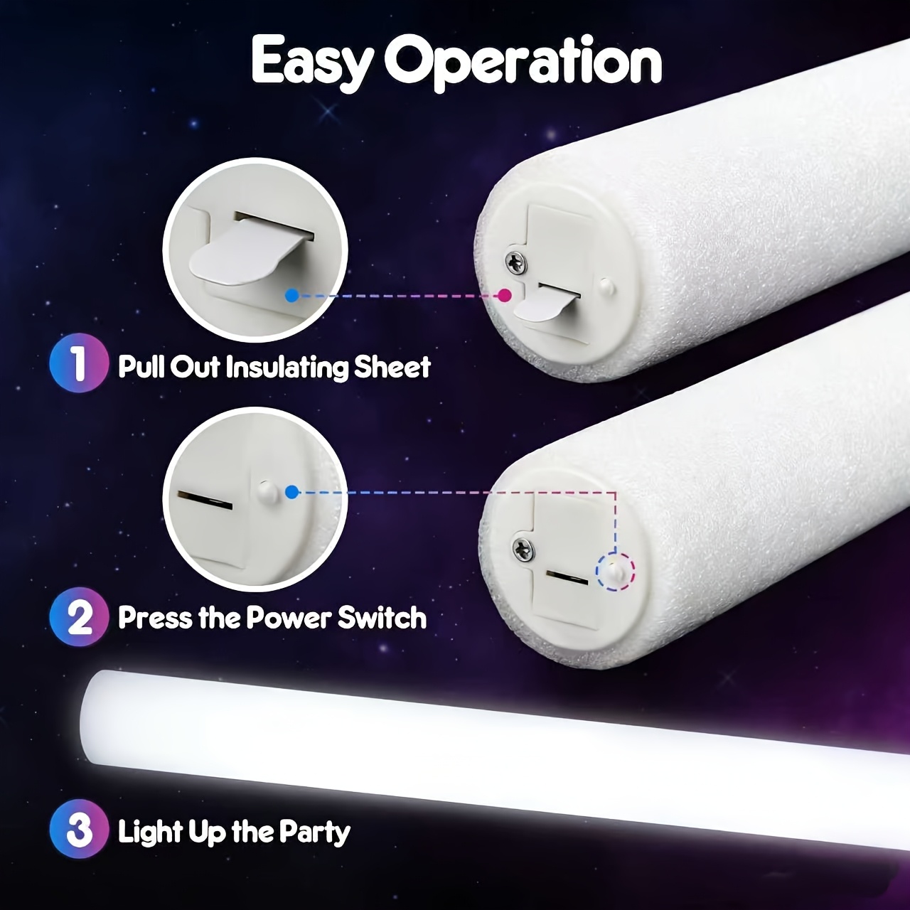 20/30pcs LED White Foam Glow S - Glow Sticks Survival 评论和价格