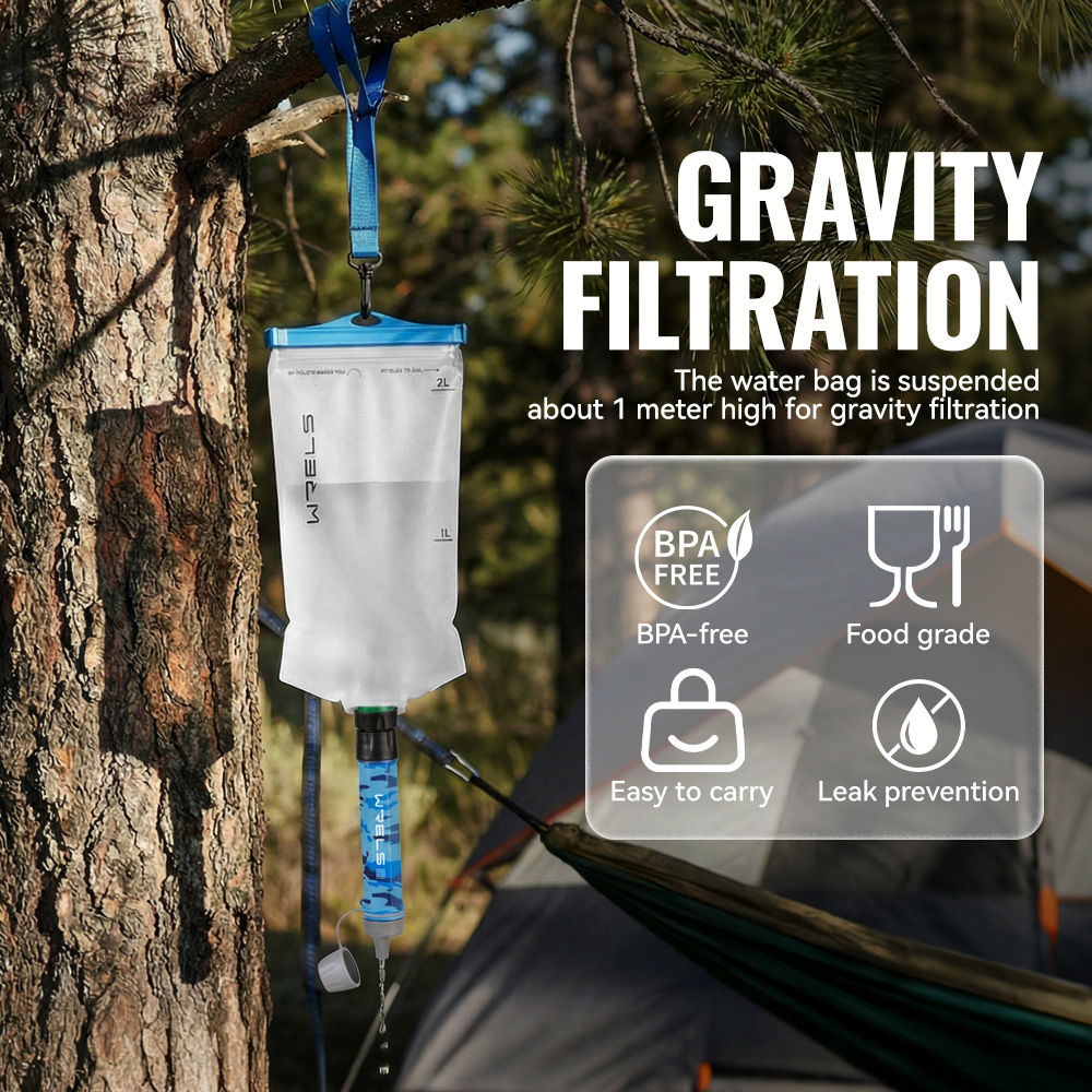 WRELS Outdoor Hiking Mini Camp - Portable Water Filter 评论和价格