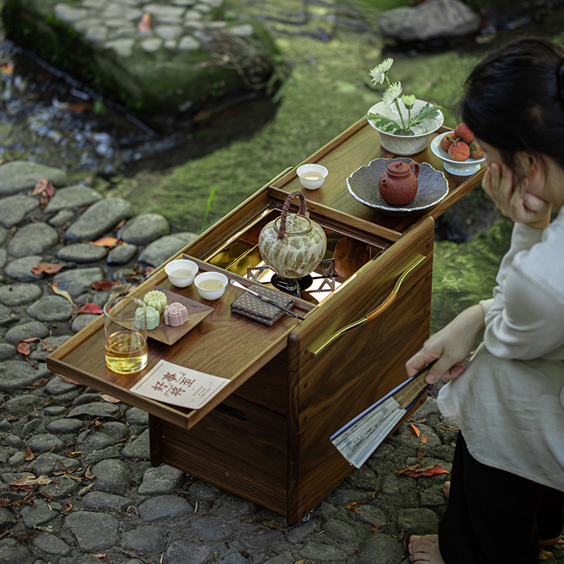 Walnut fireplace tea making ca - Outdoor Camping Fireplace 评论和价格