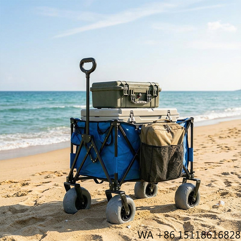 Foldable Metal Beach Wagon Qui - Outdoor Camping Table 评论和价格