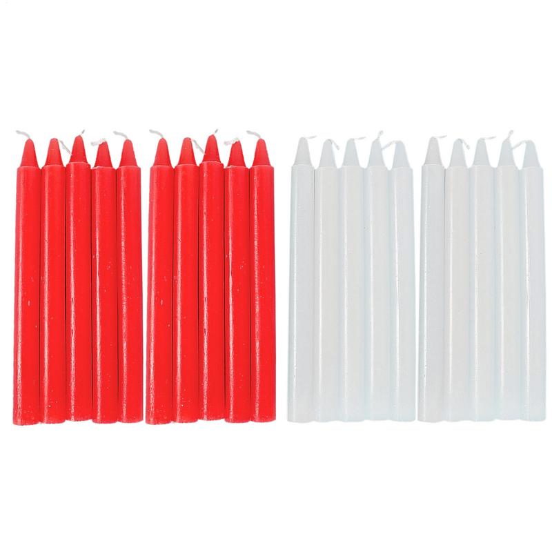 Taper Candles 10X Natural Wax  - Glow Sticks Survival 评论和价格