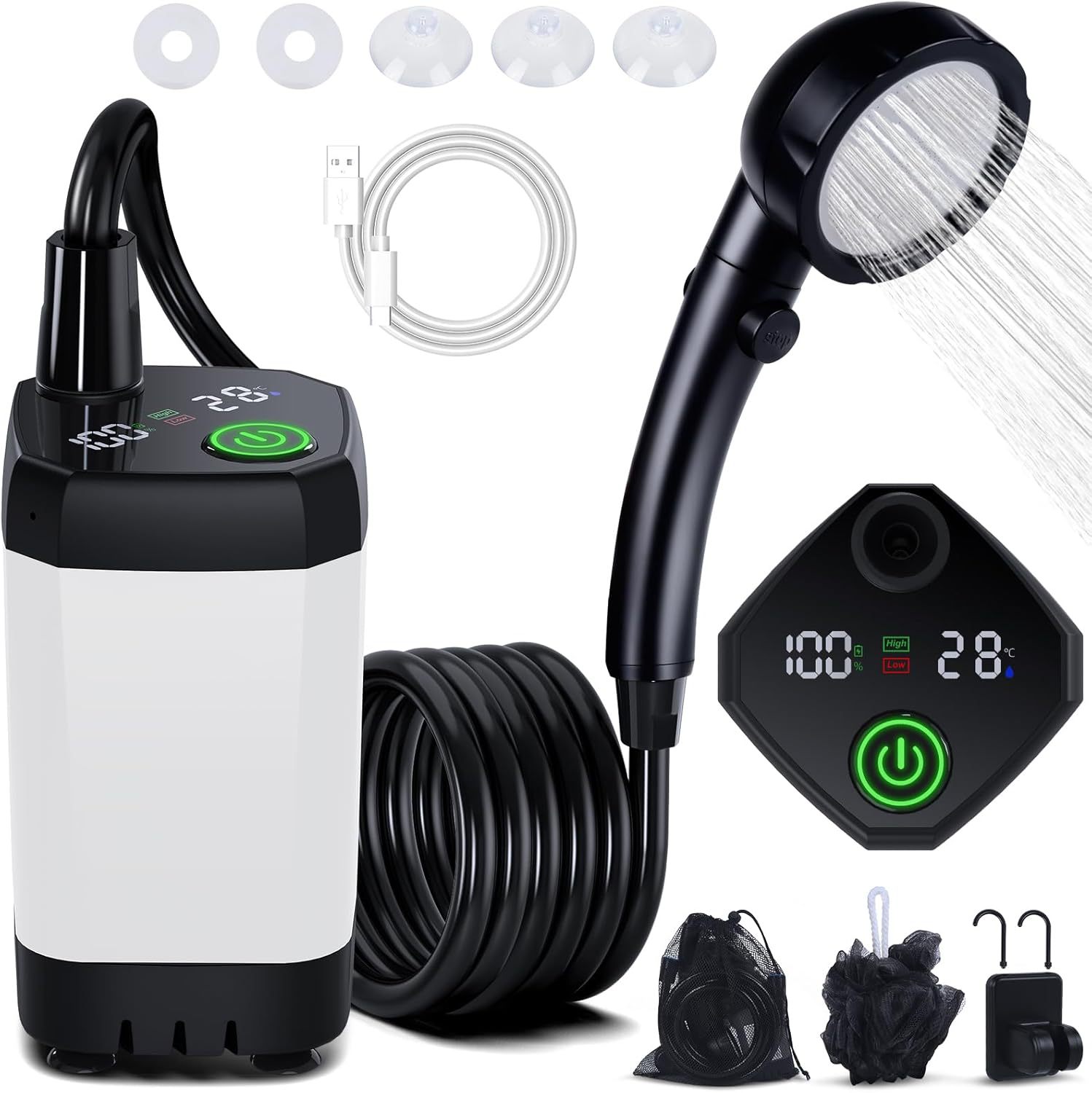 Portable Self-Priming Electric - Outdoor Camping Showers 评论和价格