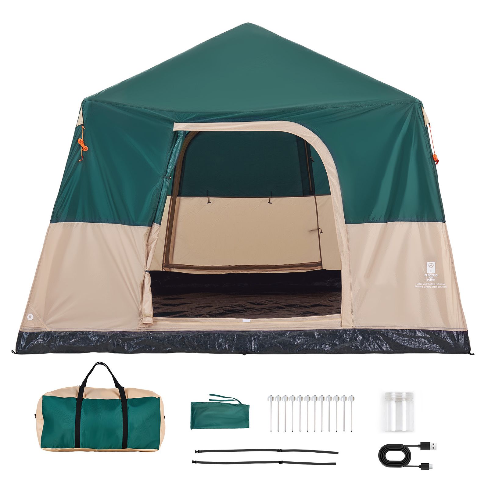Camping Tent, 6 Person Inflata - Outdoor Camping On Youtube 评论和价格