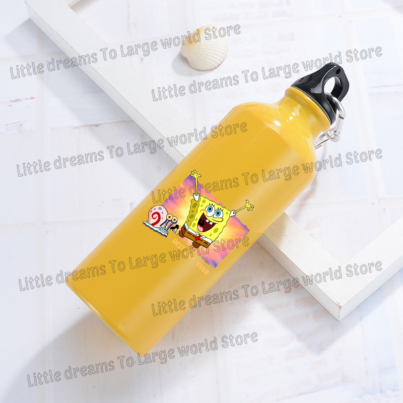 SpongeBobs Aluminum Water Bott - Outdoor Camping Water Tank 评论和价格