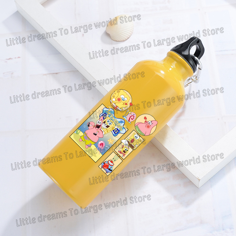 SpongeBobs Aluminum Water Bott - Outdoor Camping Water Tank 评论和价格