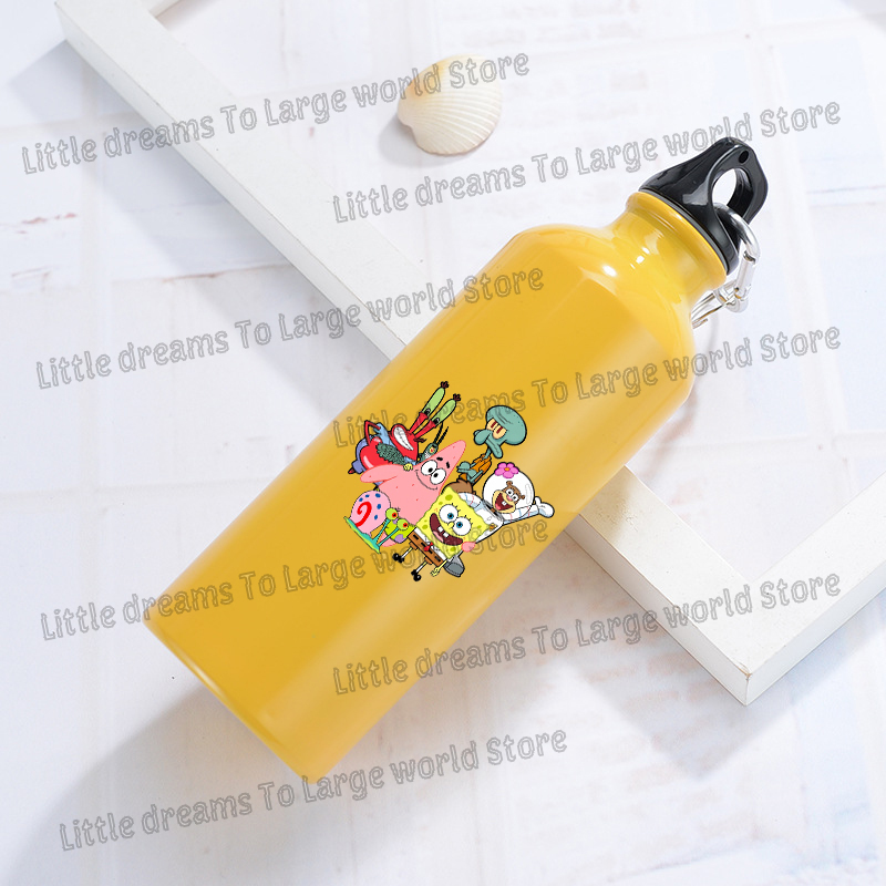 SpongeBobs Aluminum Water Bott - Outdoor Camping Water Tank 评论和价格
