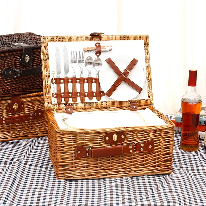 Family Outing Picnic Basket, O - Outdoor Camping Food 评论和价格