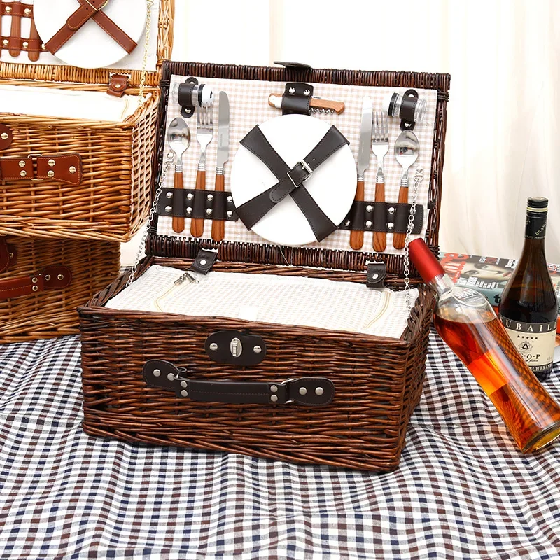 Family Outing Picnic Basket, O - Outdoor Camping Food 评论和价格