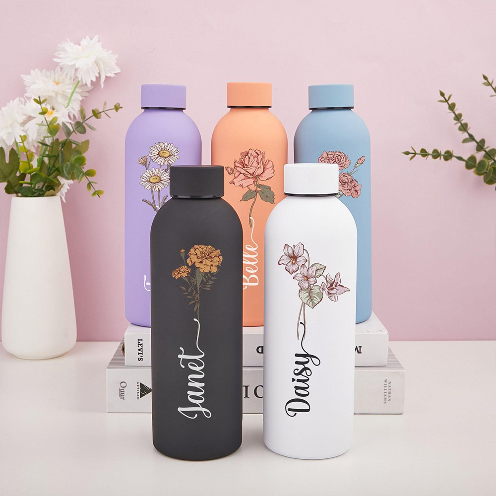 Customized Floral Water Bottle - Outdoor Camping Water Tank 评论和价格
