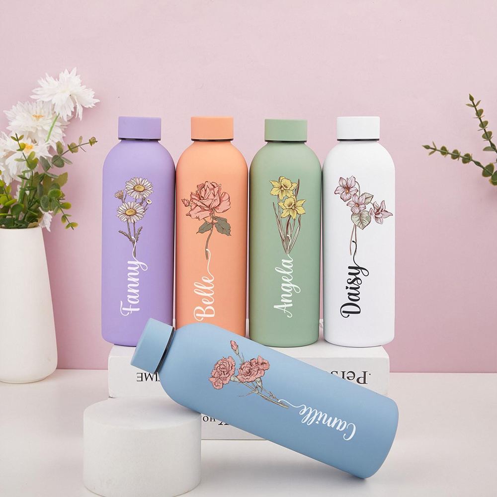 Customized Floral Water Bottle - Outdoor Camping Water Tank 评论和价格