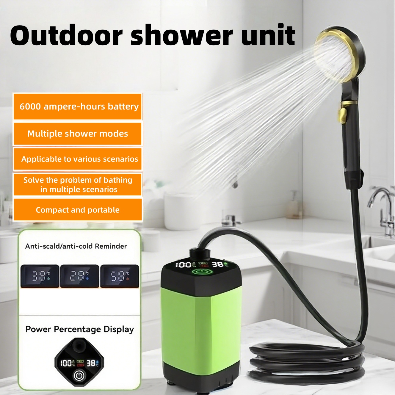 Portable Outdoor Electric Show - Outdoor Camping Showers 评论和价格