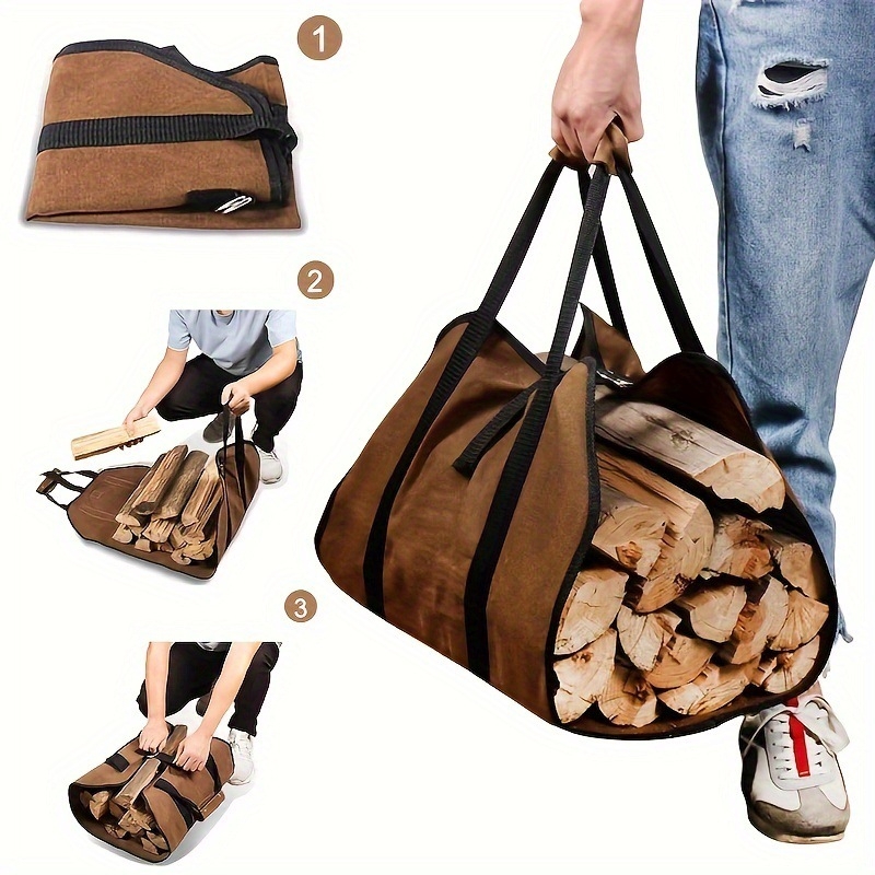 Fireplace Firewood Log Carrier - Outdoor Camping Fireplace 评论和价格
