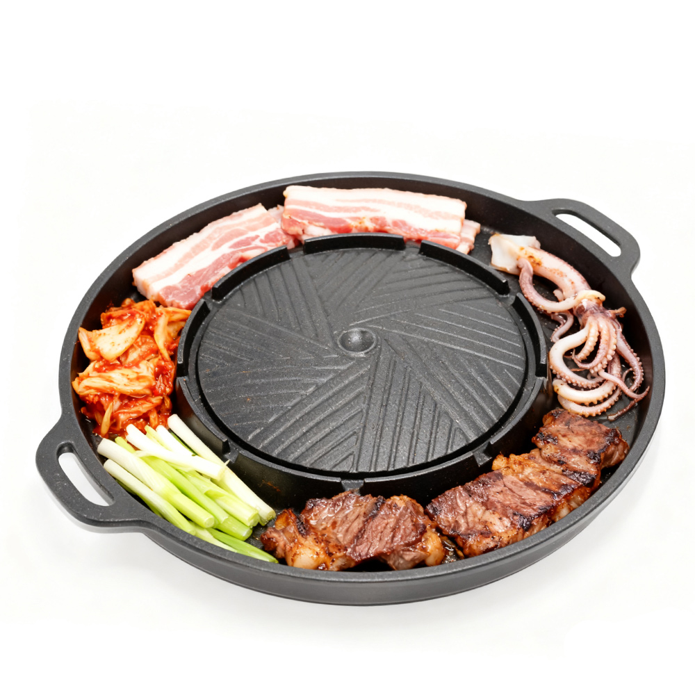 KOSUN Korean BBQ Grill Pan 2 i - Outdoor Camping Food 评论和价格