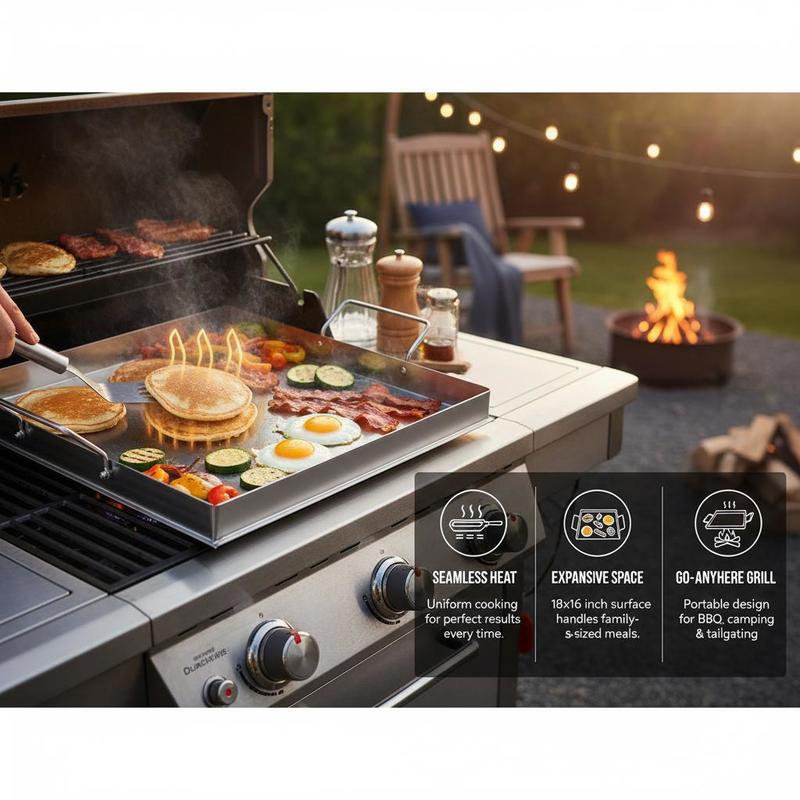 Universal Flat Top Griddle 18x - Outdoor Camping Food 评论和价格