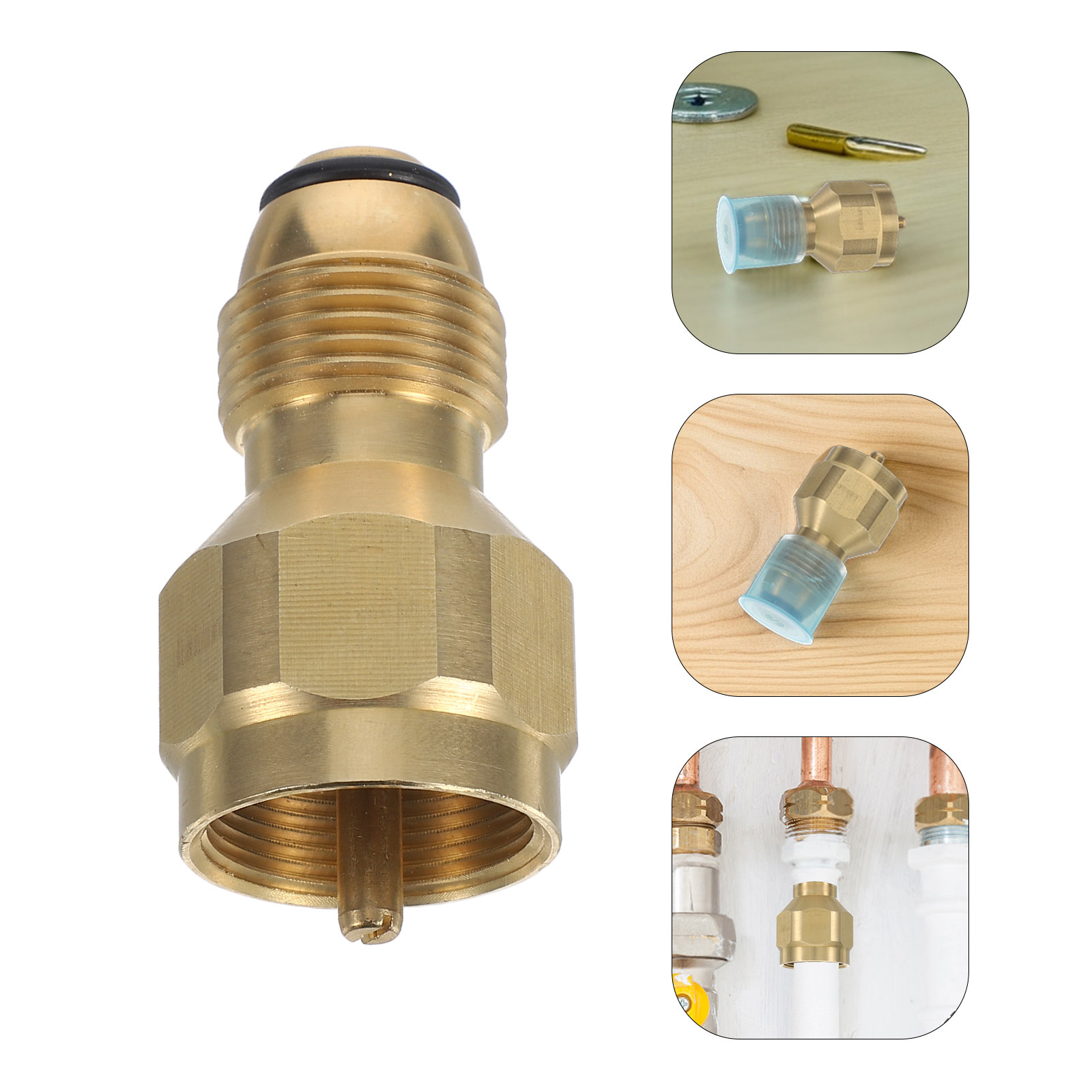 Brass Propane Tank Adapter Qcc - Outdoor Camping Fireplace 评论和价格