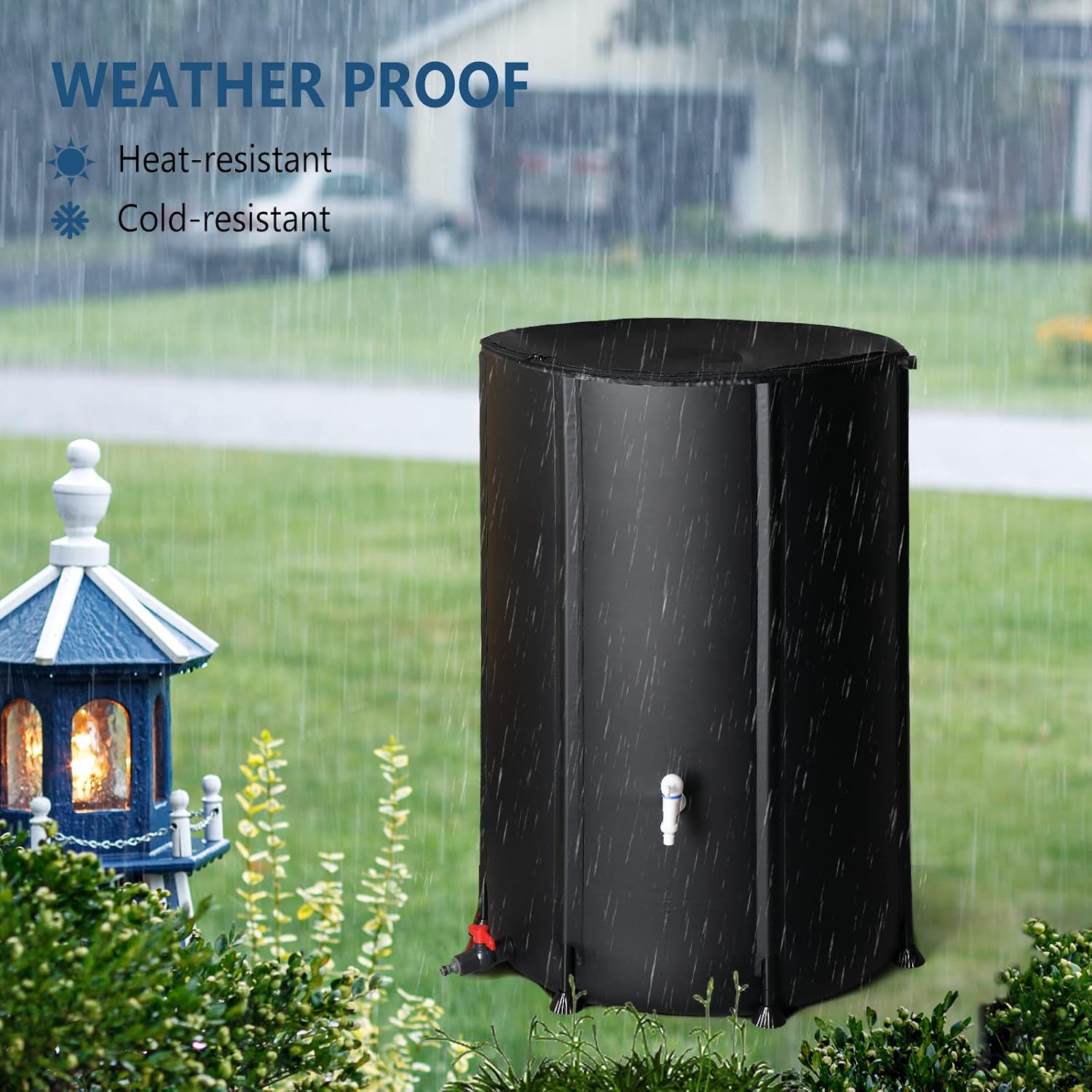 100 Gallon Collapsible Rain Ba - Portable Water Filter 评论和价格