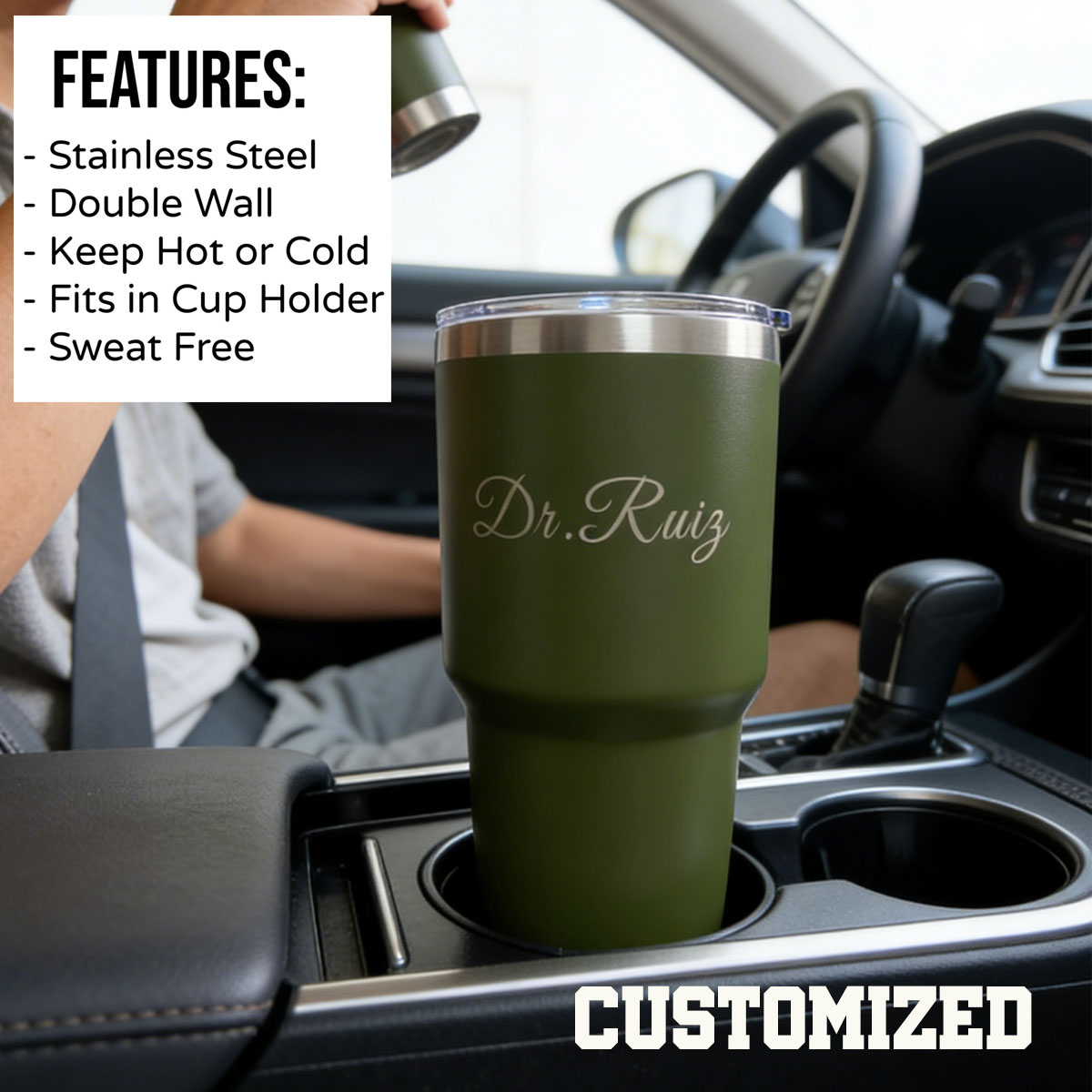 Custom Personalized 30 oz Vacu - Outdoor Camping Water Tank 评论和价格