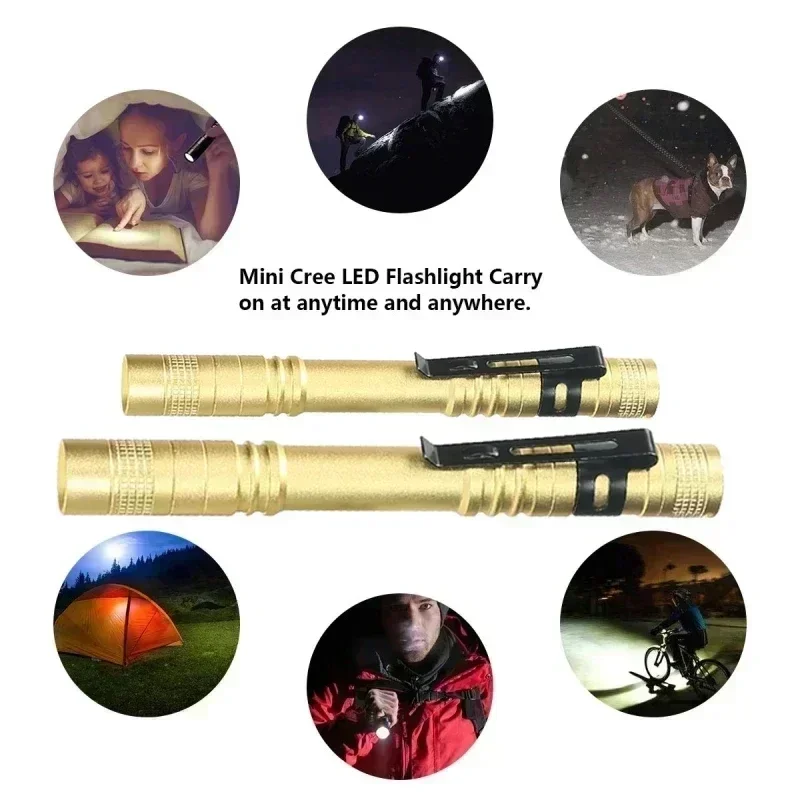 Portable Mini LED Pen Flashlig - Outdoor Camping Adventure Lamp 评论和价格
