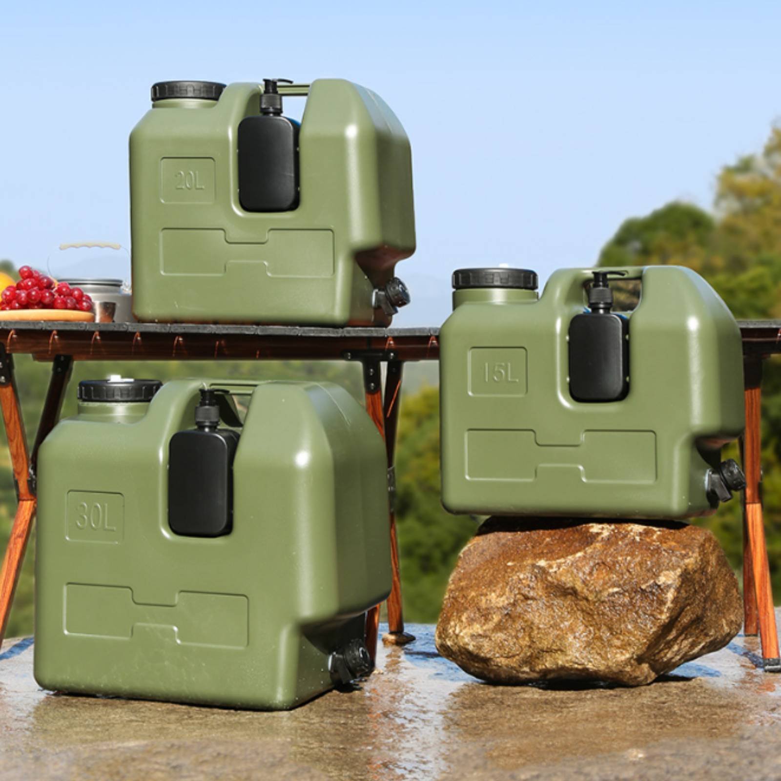 Water Container with Spigot Fo - Outdoor Camping Food 评论和价格