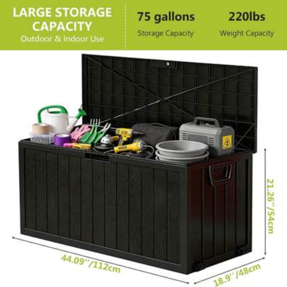 75 Gallon Outdoor Storage Box  - Outdoor Camping Decke 评论和价格
