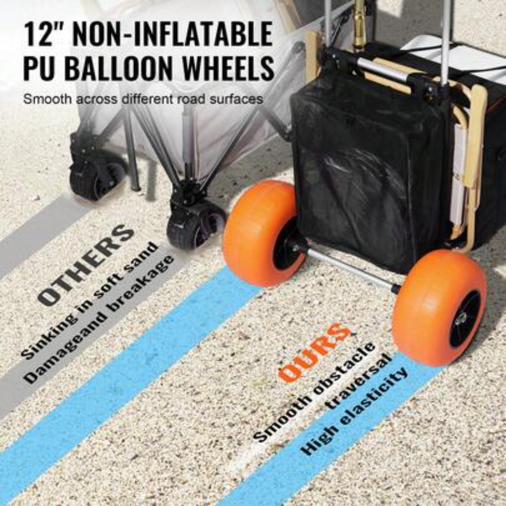 Beach Cart Folding Wagon with  - Outdoor Camping Decke 评论和价格