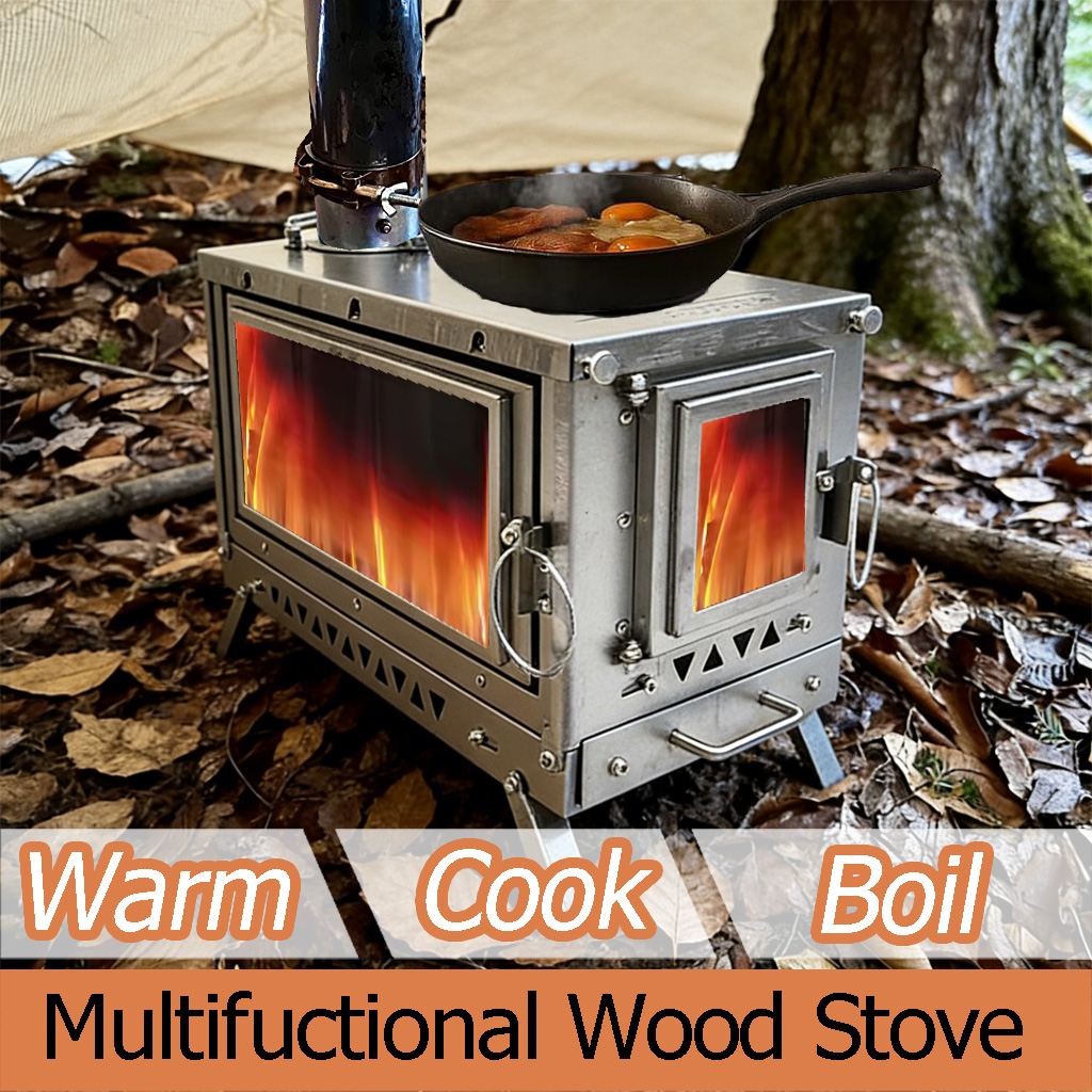 DANCHEL T3 Titanium Tent Stove - Outdoor Camping Fireplace 评论和价格