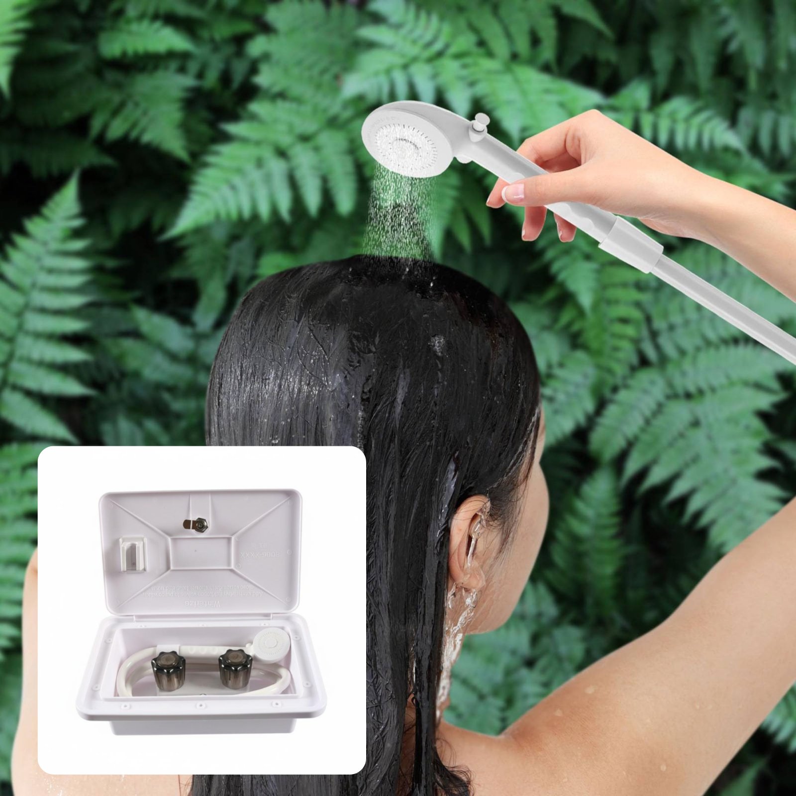 RV Exterior Shower Box Compact - Outdoor Camping Showers 评论和价格