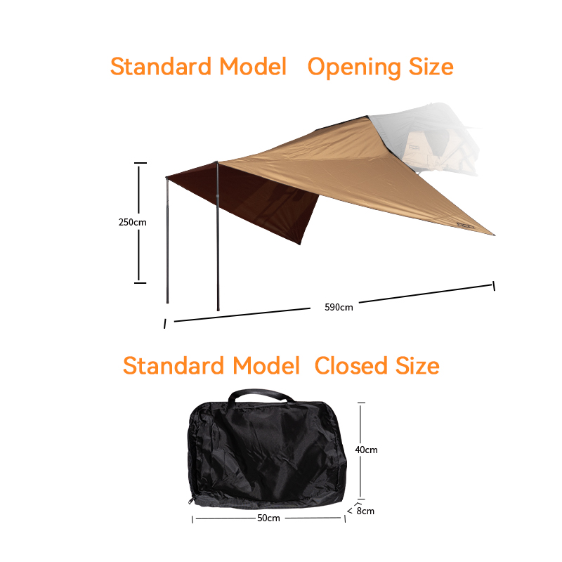 Waterproof Oxford Canopy Tent  - Outdoor Camping Car Tent 评论和价格