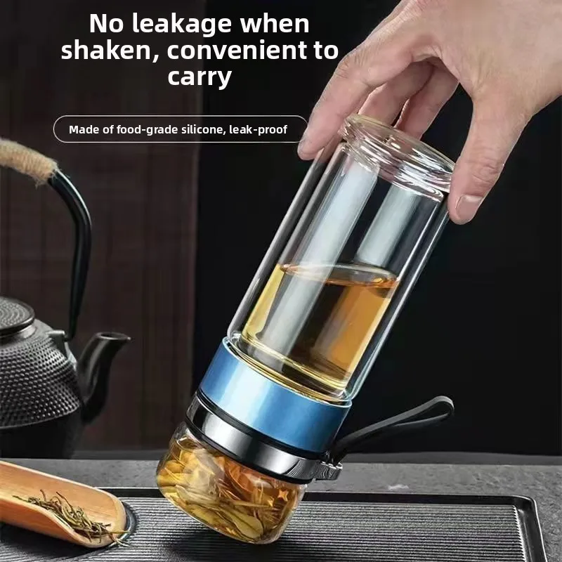 Double Layer Glass Tea Water S - Portable Water Filter 评论和价格