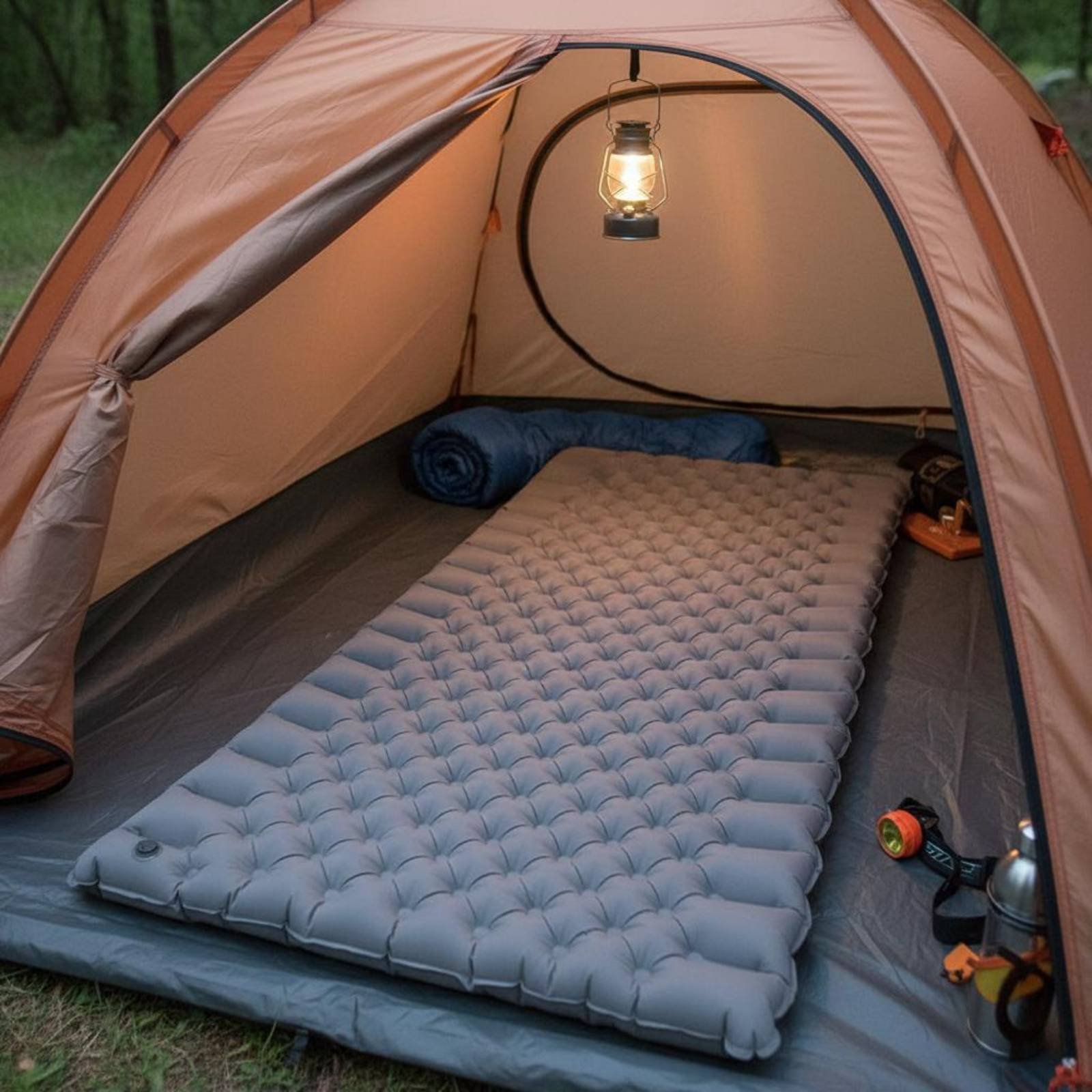 Inflatable Camping Mat Nylon T - Outdoor Camping Mat Waterproof 评论和价格