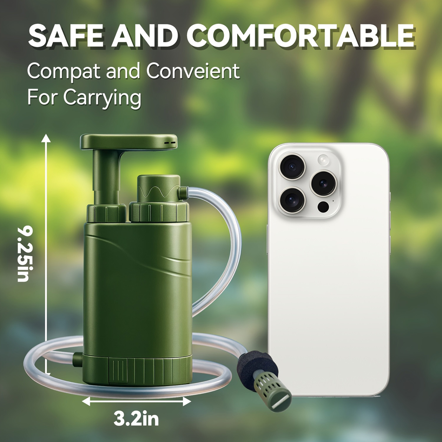 Portable Water Purifier Pump w - Portable Water Filter 评论和价格