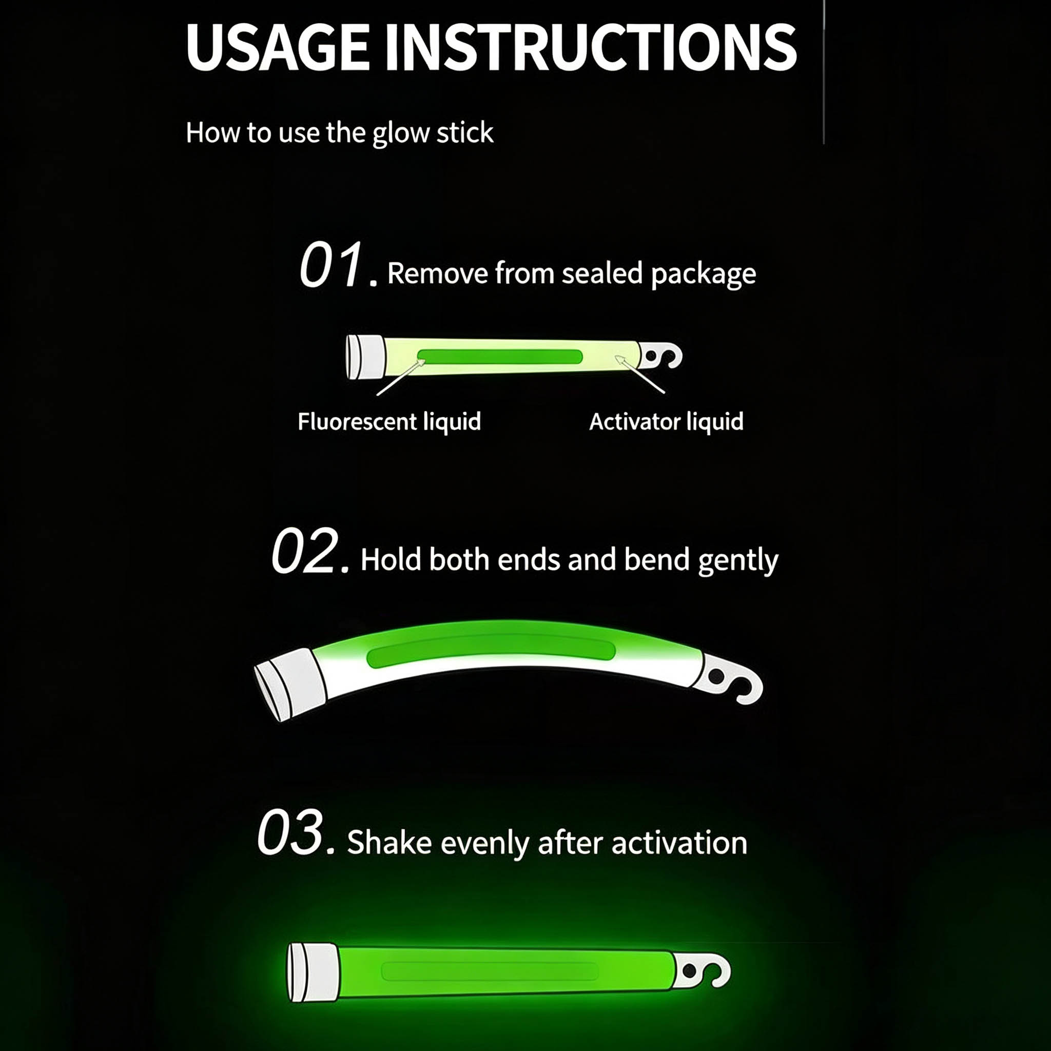 6-Inch Tactical Glow Sticks fo - Glow Sticks Survival 评论和价格