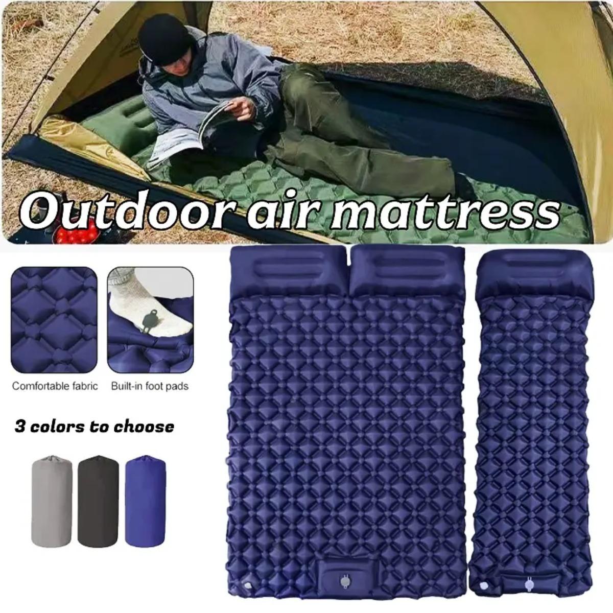 Single & Double Inflatable Air - Outdoor Camping Mat Waterproof 评论和价格