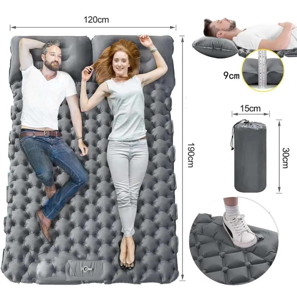 Single & Double Inflatable Air - Outdoor Camping Mat Waterproof 评论和价格