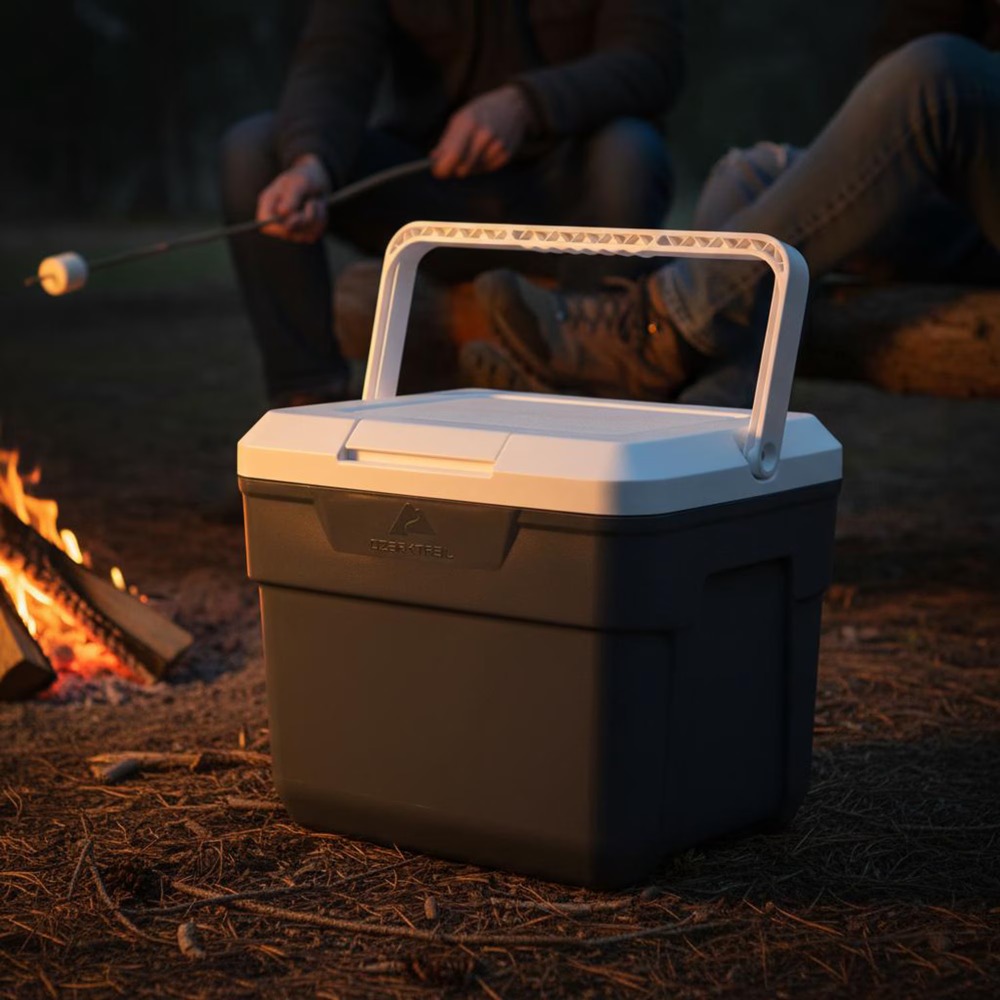 Insulated Hard Sided Cooler wi - Outdoor Camping Food 评论和价格