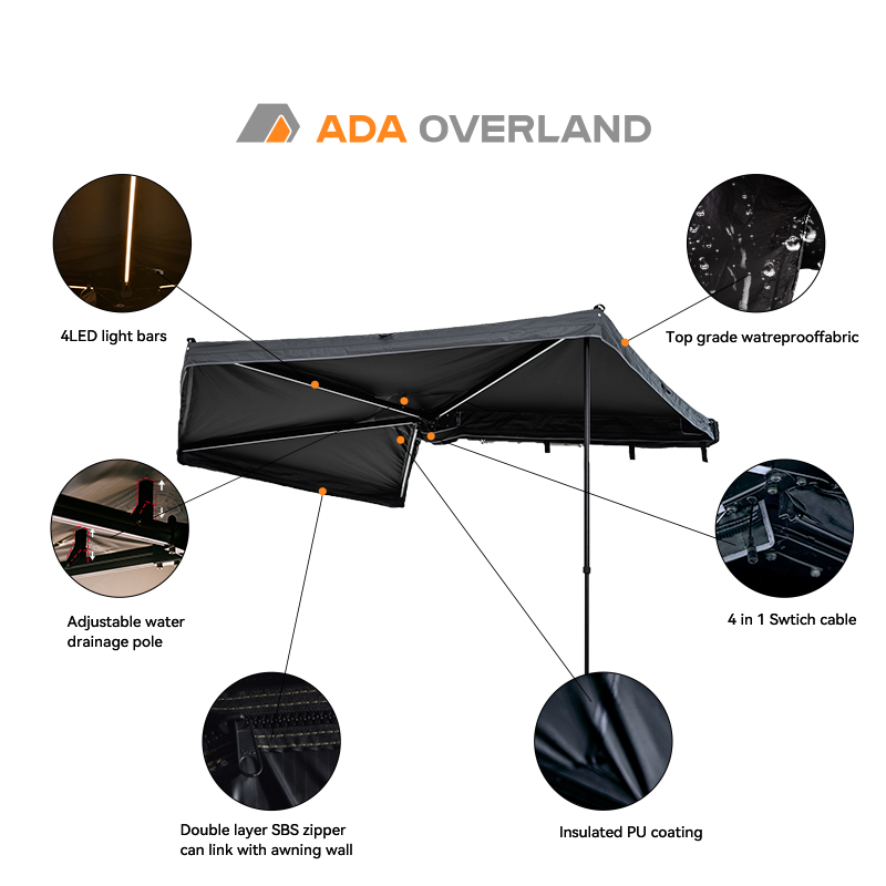 New Design 4x4 Awning Weatherp - Outdoor Camping Car Tent 评论和价格