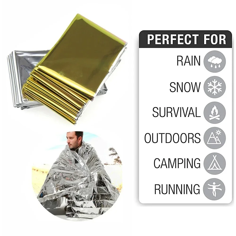 5Pcs Emergency Thermal Blanket - Outdoor Camping Mat Waterproof 评论和价格