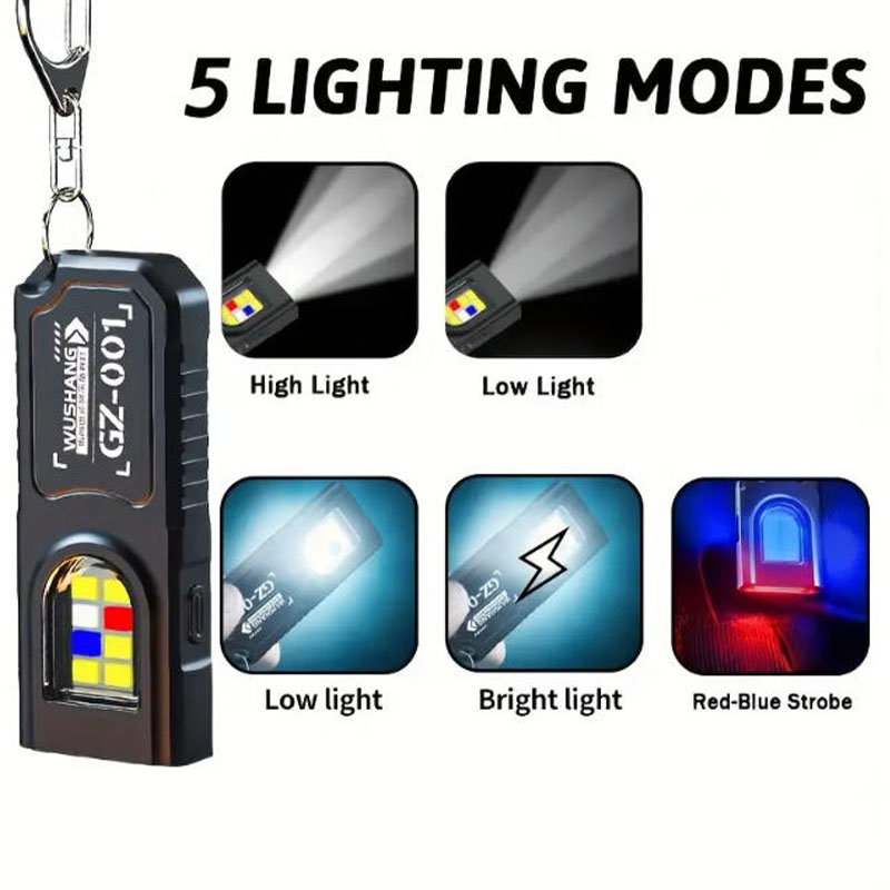 Multifunctional Keychain Flash - Outdoor Camping Adventure Lamp 评论和价格