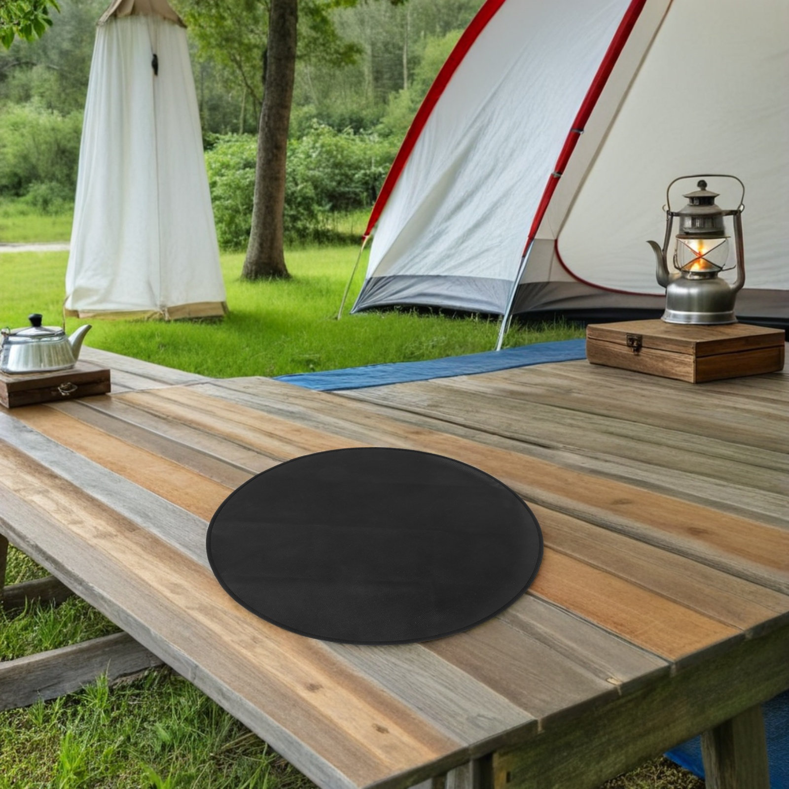 Round Fireproof Bbq Mat Heat R - Outdoor Camping Mat Waterproof 评论和价格