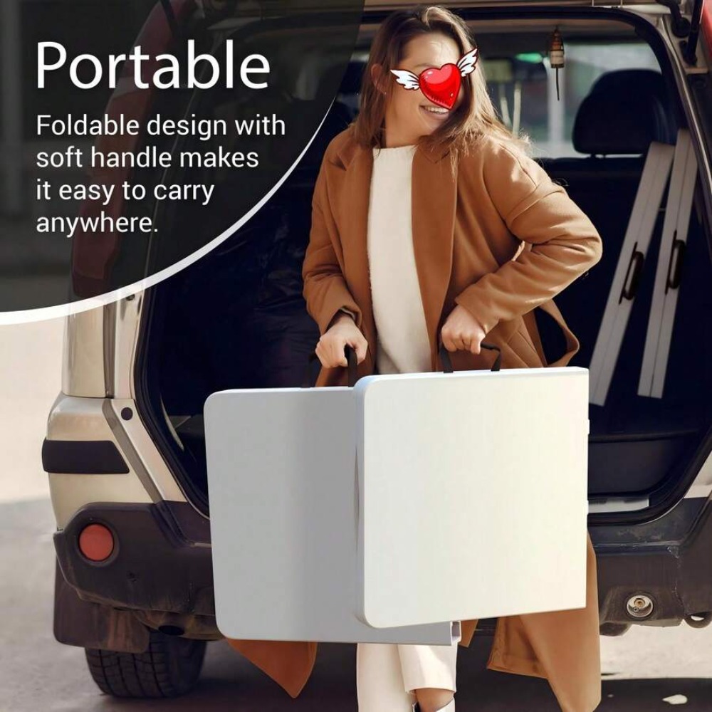 4FT Foldable Table Adjustable  - Outdoor Camping Table 评论和价格