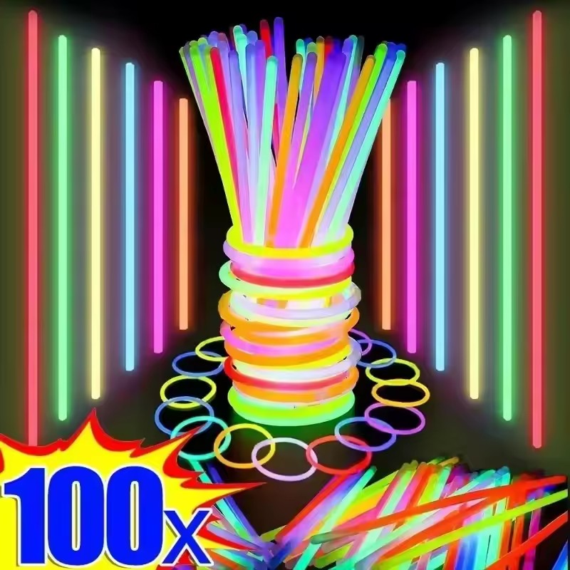 50/100Pcs Fluorescence Sticks  - Glow Sticks Survival 评论和价格