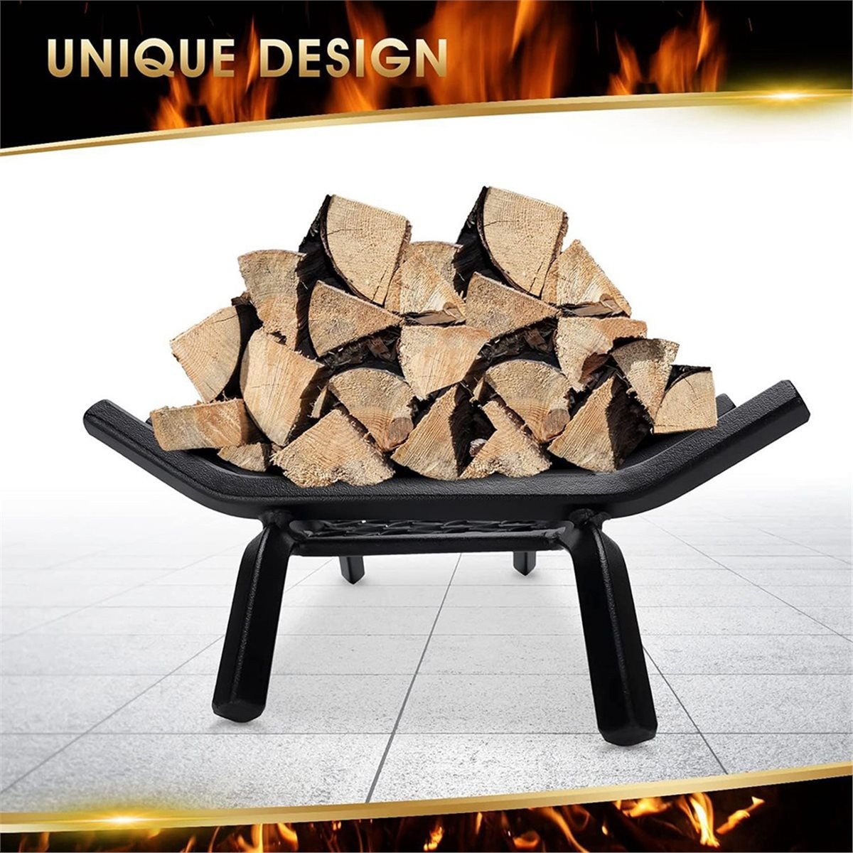 NEW Fireplace Log Grate - Fire - Outdoor Camping Fireplace 评论和价格