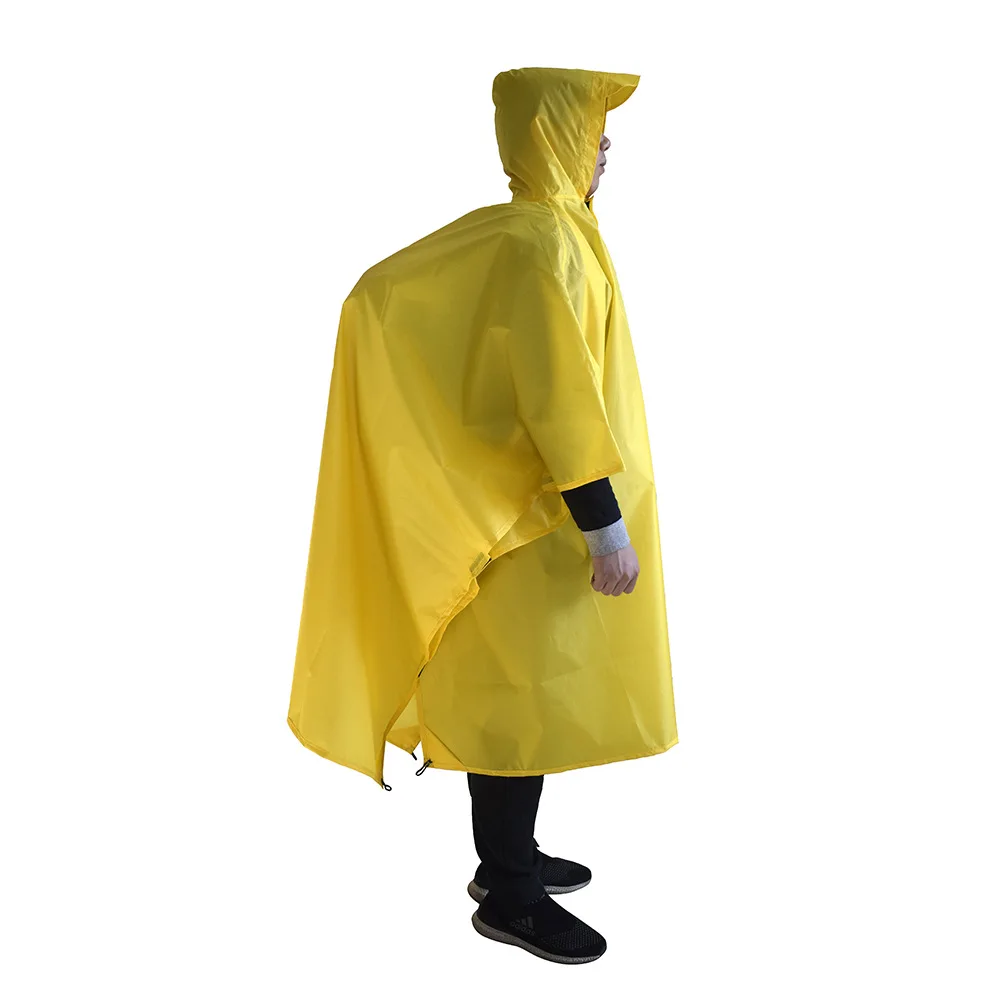 Raincoat 3 In 1 Hiking Poncho  - Outdoor Camping Mat Waterproof 评论和价格
