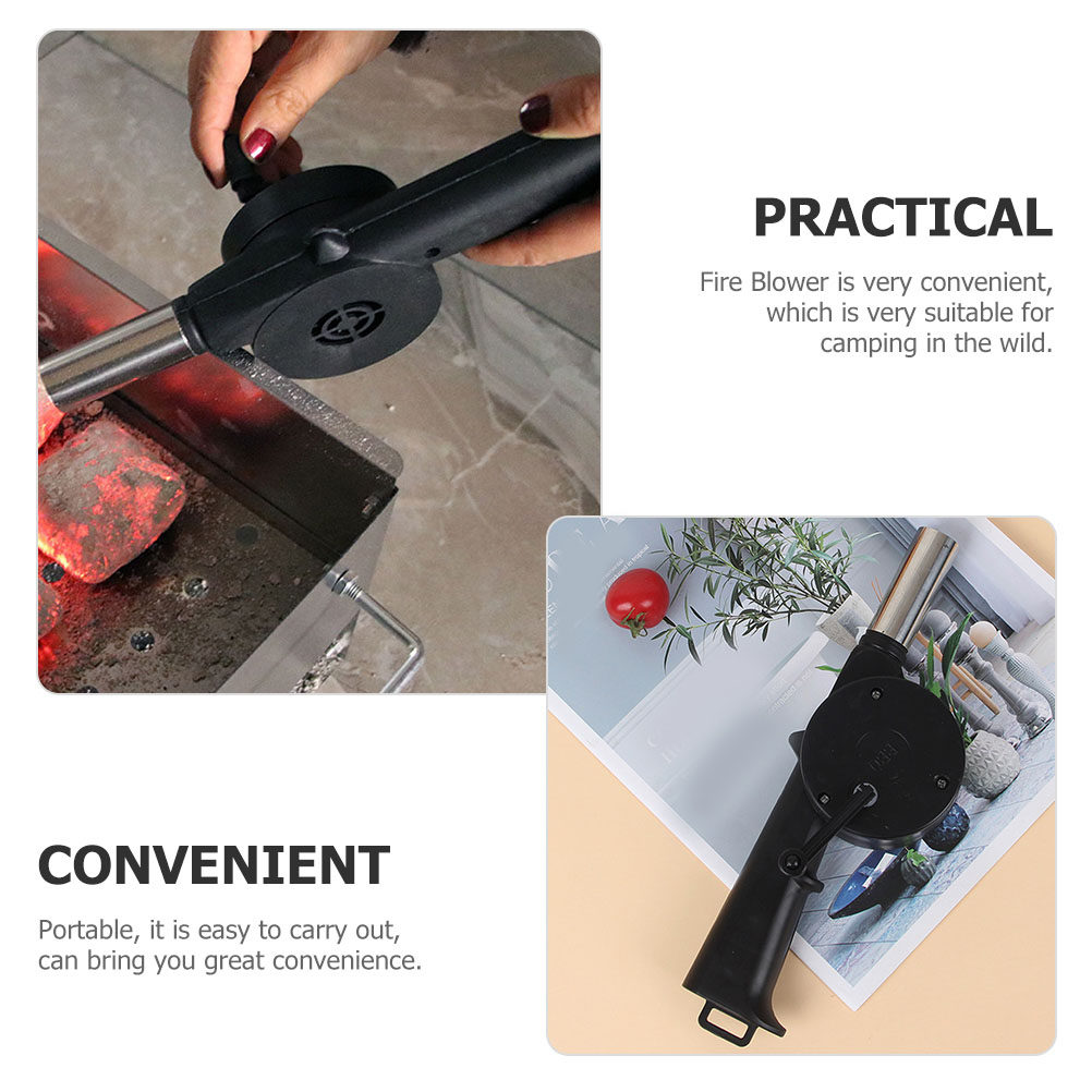 4Pcs Hand Crank Barbecue Fan P - Outdoor Camping Fireplace 评论和价格
